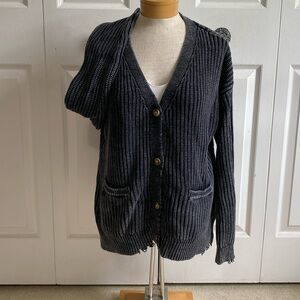 Aeropostale Distressed Cozy Cardigan